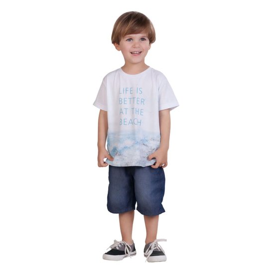 Camiseta Masculina Menino - Branco
