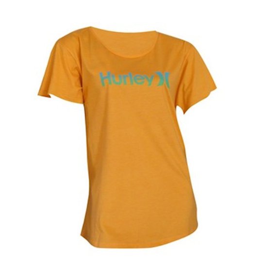 Camiseta Oeo Hurley Feminina - Laranja