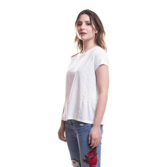 Camiseta Peplum Levis - Branco