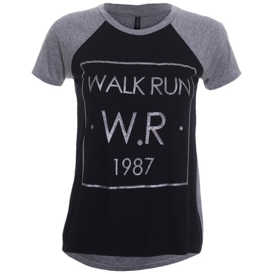 Camiseta Sun and Moon Walk Run - Cinza