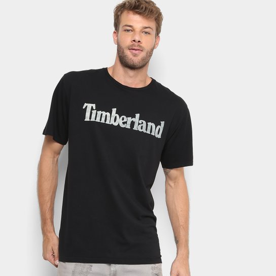 Camiseta Timberland Kennebec Linear Logo Feminina - Preto