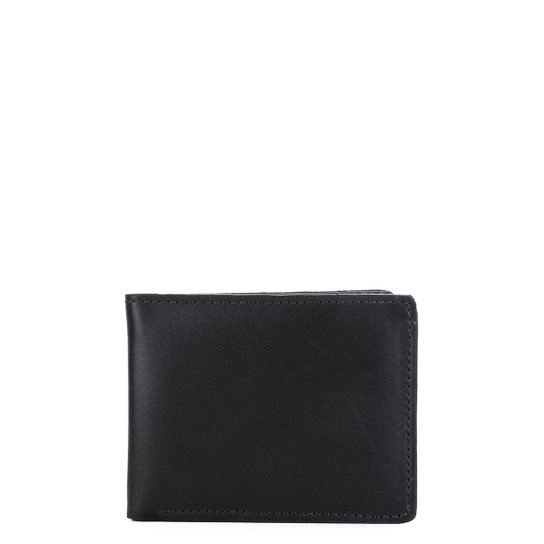 Carteira Couro Shoestock Básica Masculina - Preto