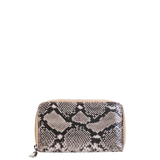 Carteira Couro Shoestock Snake Feminina - Cinza