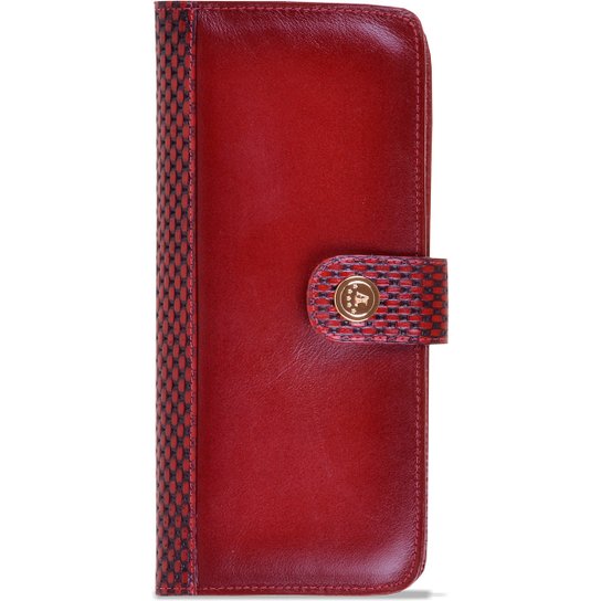 Carteira Feminina de Couro 488 - Vermelho