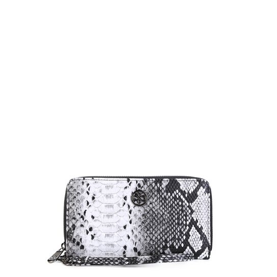 Carteira Shoestock Wild Croco Feminina - Preto+Branco