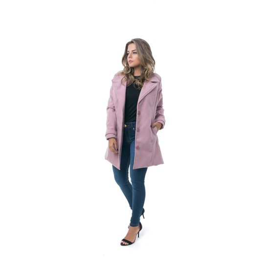 Casaco Alongado PKD Feminina - Rosa
