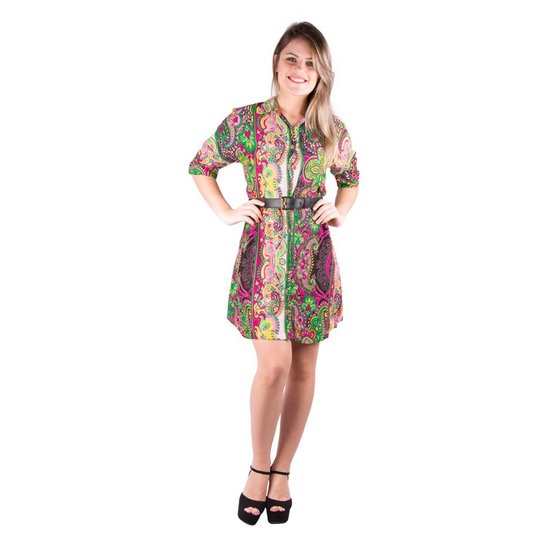 Chemisier Manga Japonesa - Banna Hanna - Floral