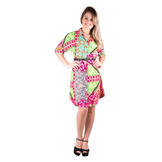 Chemisier Manga Japonesa - Banna Hanna - Estampado