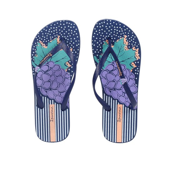 Chinelo Feminino Ipanema Azul marinho - Azul