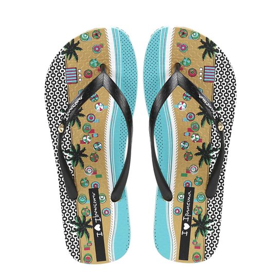 Chinelo Feminino Ipanema Mari Bege/preto - Bege