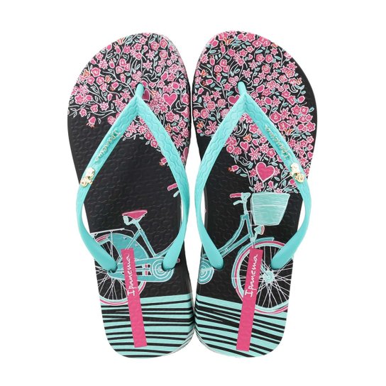 Chinelo Feminino Ipanema Mari Preto/verde - Preto