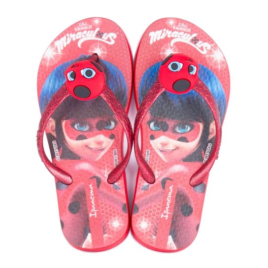 Chinelo Grendene Ipanema Ladybug - Vermelho