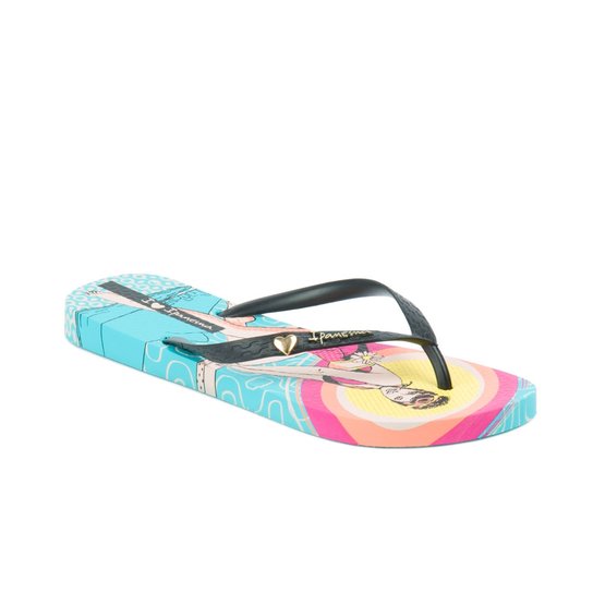 Chinelo I Love Retro - Ipanema - Azul+Preto
