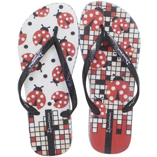 Chinelo Ipanema Sem Igual Bis Feminino - Branco+Vermelho