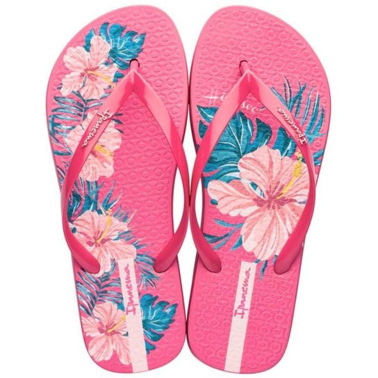 Chinelo Ipanema Sem Igual Botanicals Feminino - Rosa+Azul