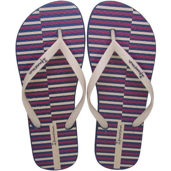 Chinelo Ipanema Temas Feminino - Azul+Rosa