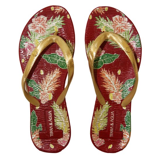 Chinelo Terra & Água Aruba - Vermelho