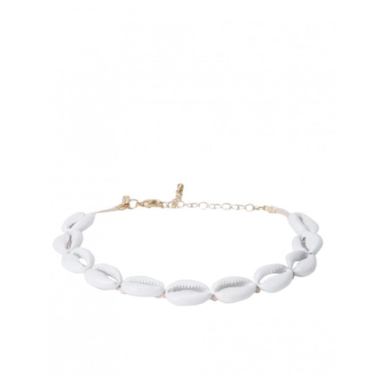 Choker Amaro Buzios Metal Feminino - Branco