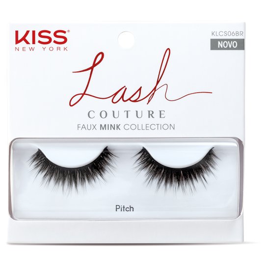 Cílios Postiços Kiss New York Lash Couture Pitch - Preto