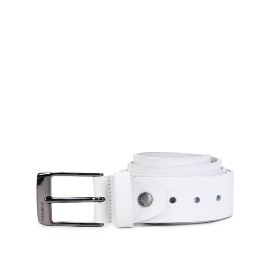 Cinto Couro Ferracini Napa Confort Masculino - Branco