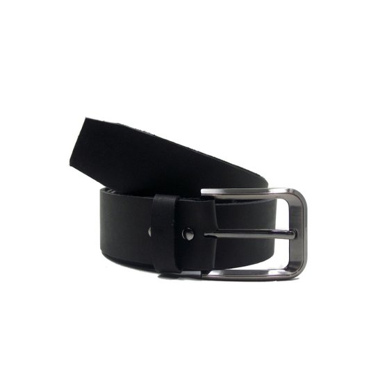 Cinto Couro Via Luna Casual Masculino - Preto