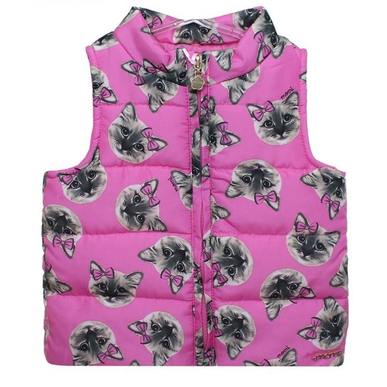 Colete Gatinhos - Momi - Rosa