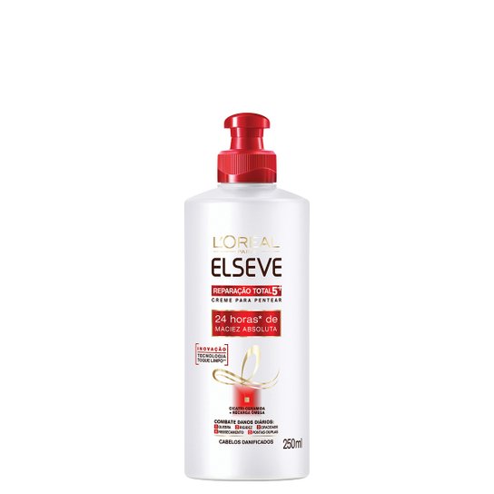 Creme para Pentear Elseve L'Oréal Paris Reparação Total 5+ 250ml - Incolor