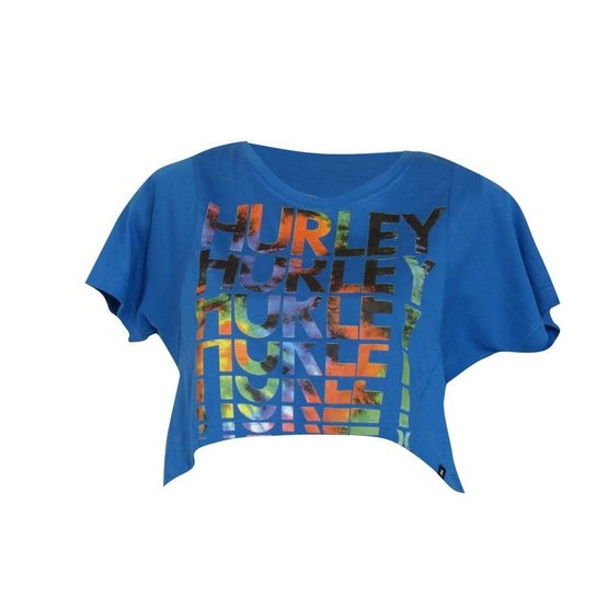 Cropped Shutter - Hurley - Azul