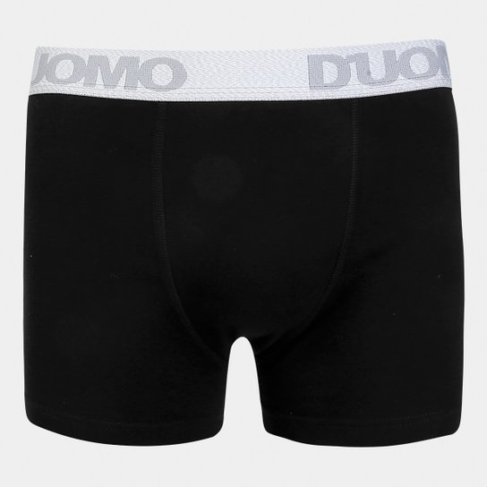 Cueca Boxe Duomo Elástico - Preto