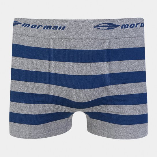Cueca Boxer Mormaii Am Listras - Marinho+Cinza