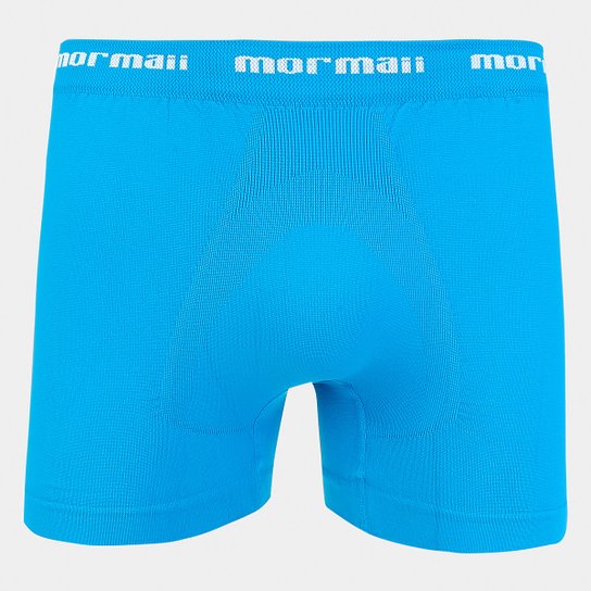 Cueca Boxer Mormaii Elástico Logo Básica - Azul Claro