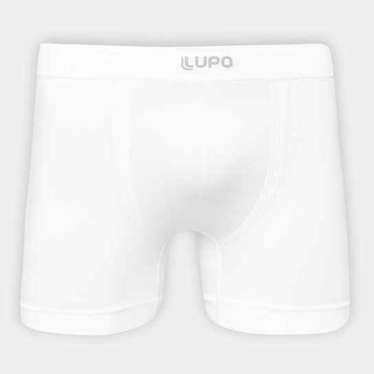 Cueca Boxer Sem Costura Lupo Masculina - Branco