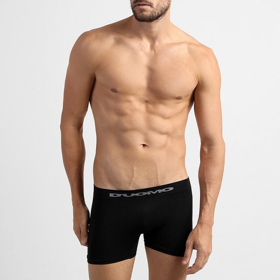 Cueca Duomo Boxer 256 - Preto