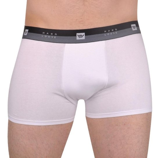 Cueca Hang Loose Boxer Masculino - Branco