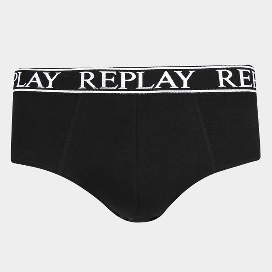 Cueca Sliip Replay Kit Com 2 Peças - Preto
