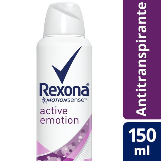 Desodorante Rexona Aerosol Antitranspirante Active Emotion Feminino 150ml - Incolor