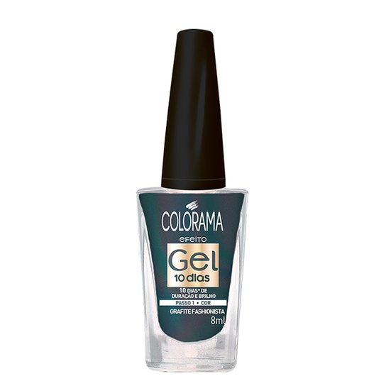 Esmalte Colorama Efeito Gel Grafite Fashionista 8ml - Incolor