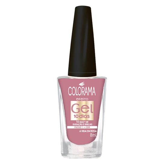 Esmalte Cremoso Colorama Gel A Vida em Rosa - Incolor