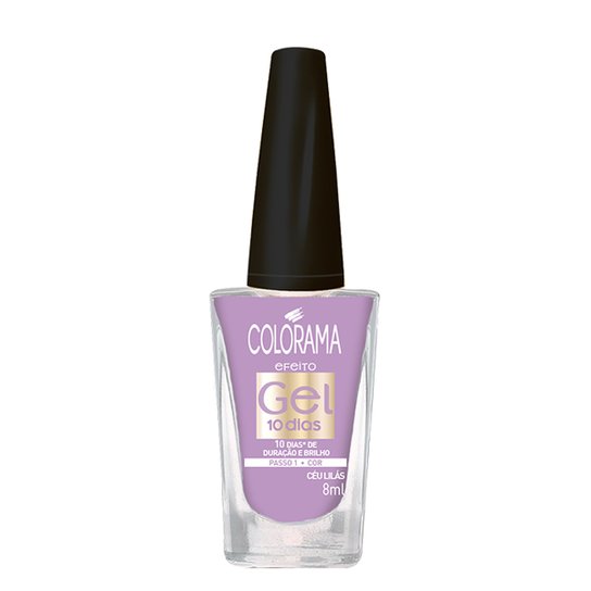 Esmalte Cremoso Colorama Gel Céu Lilás - Incolor