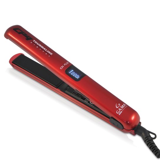 Gama Italy Prancha Cp9 Tourmaline Digital Ion Plus - Vermelho+Preto