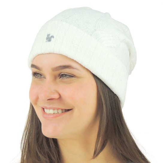Gorro Feminino Pompom Chelsea Tricô Premium - Off White