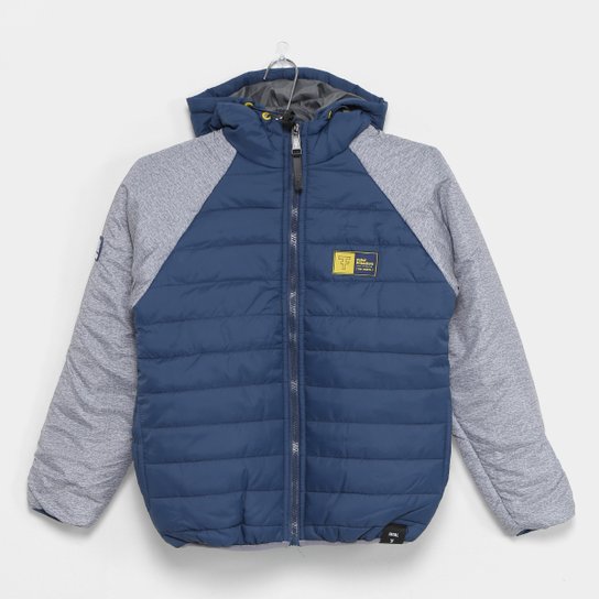 Jaqueta Infantil Fatal Raglan Matelassê Masculina - Preto