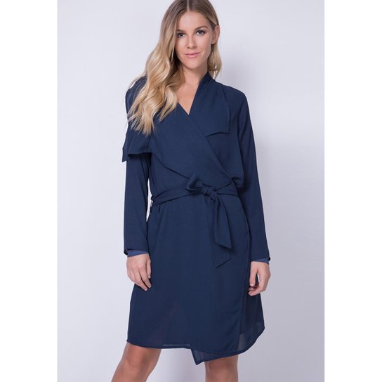 Kaftan Midi Lança Perfume Feminino - Azul