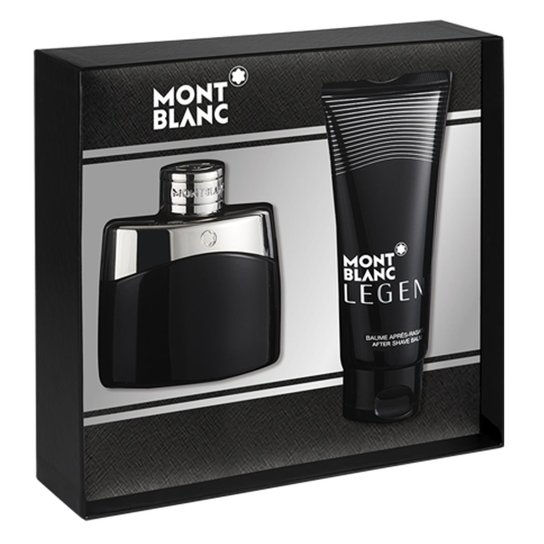 Kit 1 Perfume Masculino Montblanc Legend EDT 50ml +1 Pós Barba - 100ml - Incolor