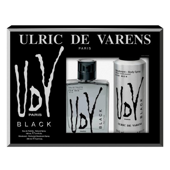 Kit 1 Perfume Masculino UDV Black EDT 100ml + 1 Desodorante 200ml - Incolor