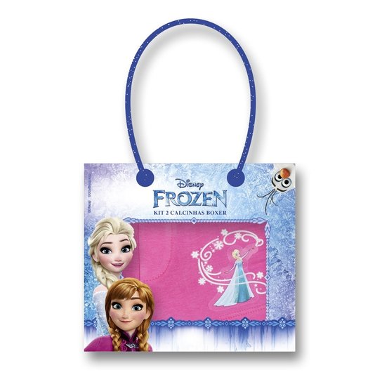 Kit C/2 Lupo Frozen Calcinhas Boxer - Rosa