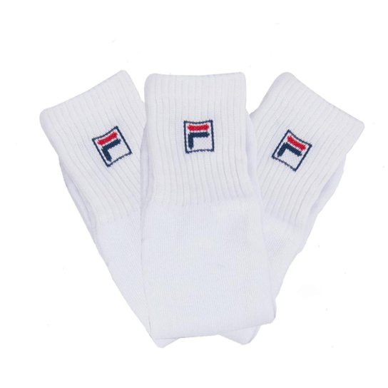 Kit Meia Fila 3 Pecas Classic Cano 3/4 - Branco