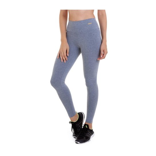 LEGGING SUPPLEX MESCLA BEST FIT - Cinza
