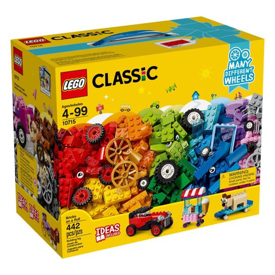 LEGO Classic - Engrenagens e Rodas - Peças - Incolor