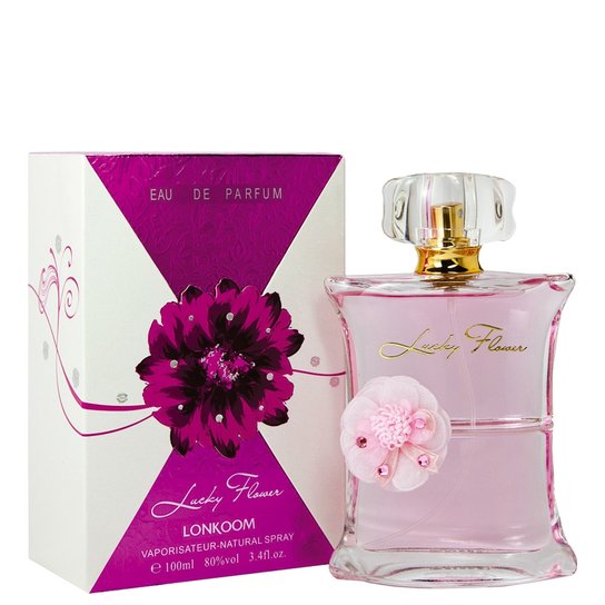 Lucky Flower Eau de Parfum Lonkoom - Perfume Feminino 100ml - Incolor